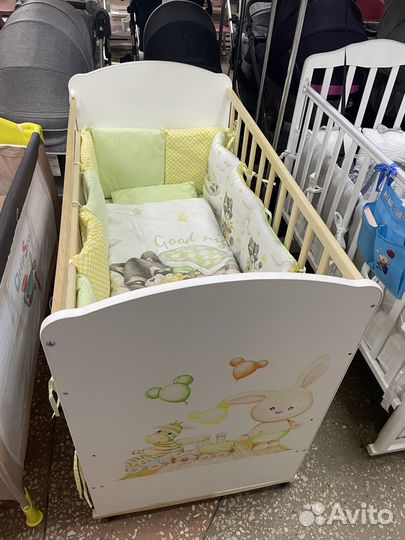 Комплект в кроватку для новорожденного 6 предметов