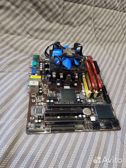 Комплект мат. плата проц оперативка