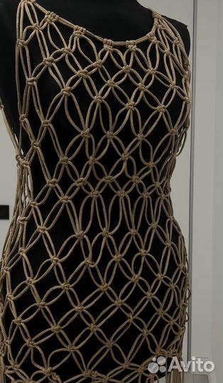 Платье сетка макраме