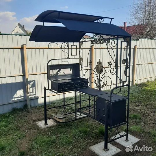 Мангал с печкой