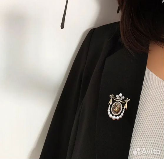 Брошь камея винтаж