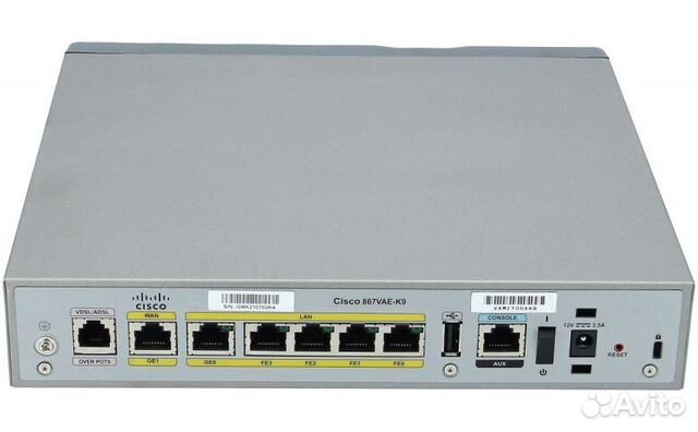 Маршрутизатор Cisco 867VAE-K9