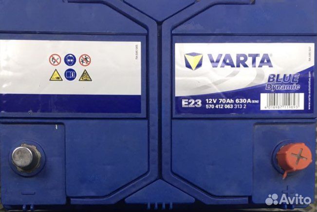 Аккумулятор 70 Ач Varta E23 D26L