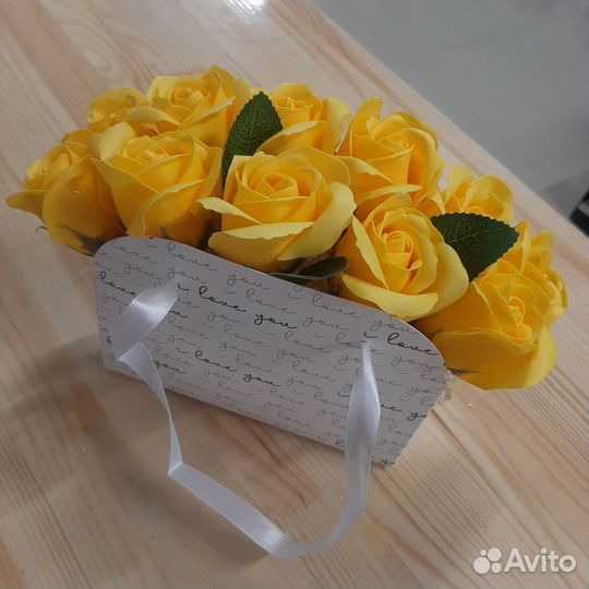 Букет из мыльных цветов