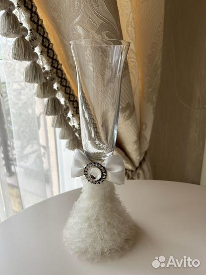 Свадебные бокалы для шампанского