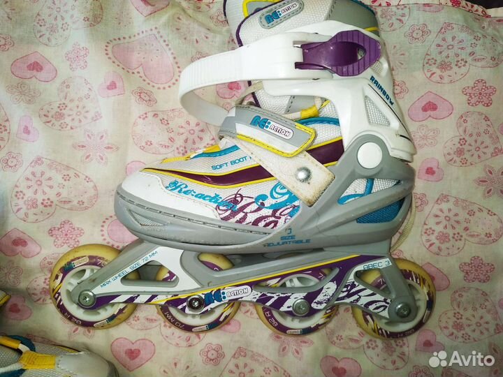 Ролики детские раздвижные reaction 31-36