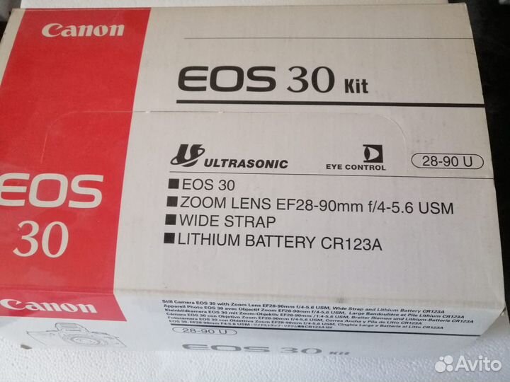 Фотокамера зеркальная пленочная Canon EOS 30 бу