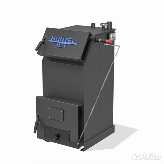 Твердотопливный котёл с увеличенной топкой