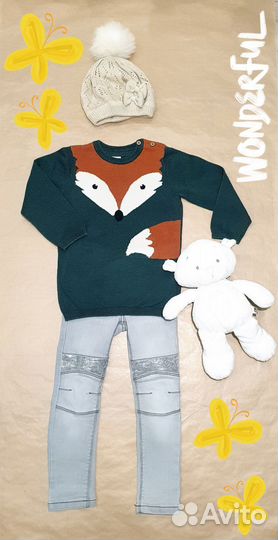 Рост 104 Пальто Orchestra, комплект модной одежды