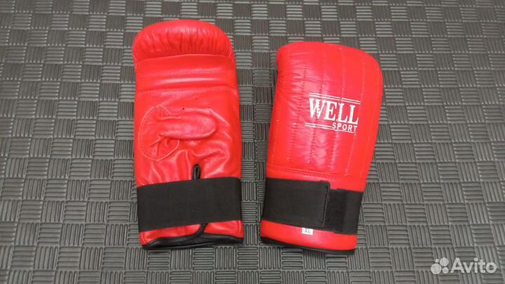Перчатки боксерские снарядные кожаные