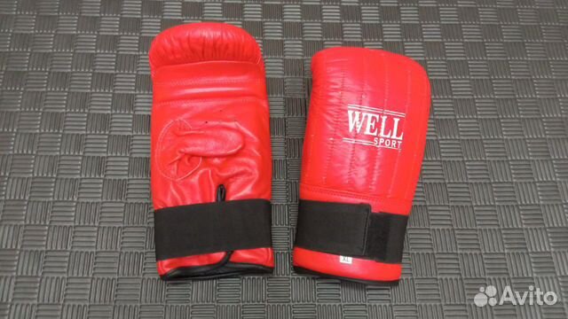 Перчатки боксерские снарядные кожаные