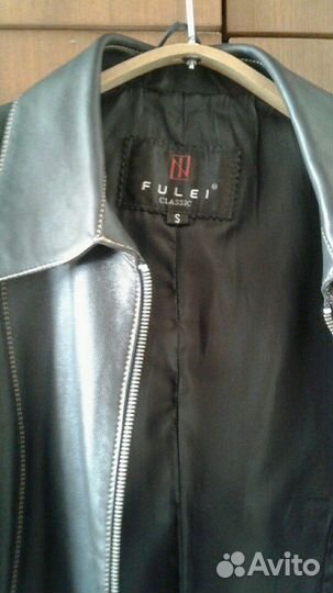 Плащ кожаный