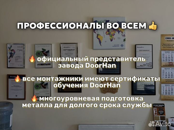 Секционные ворота от производителя в рассрочку