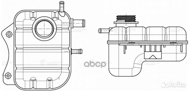 Бачок расширит. охл. жидкости для а/м
