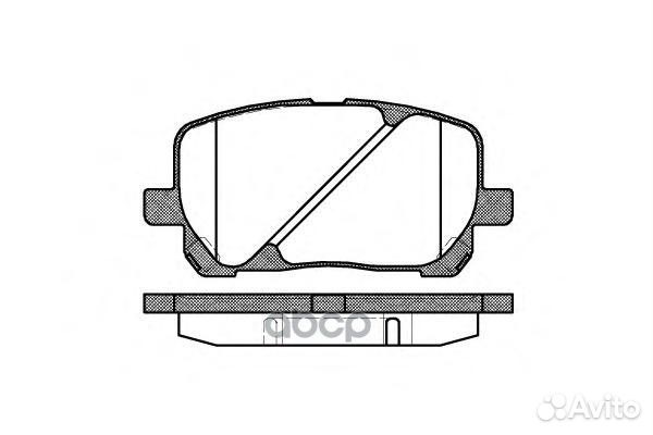 Колодки тормозные передние 095400 Remsa