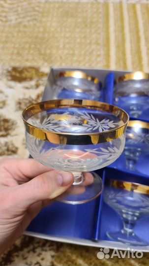 Бокалы из хрусталя, винтаж