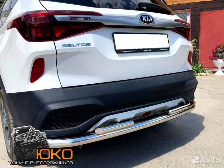 Защита заднего бампера KIA Seltos