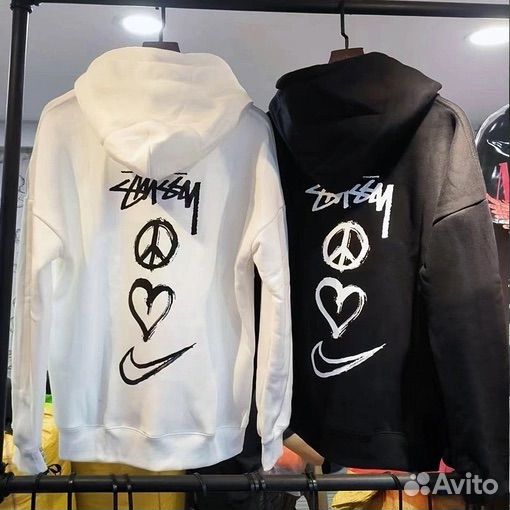 Толстовка (худи) Stussy x Nike в 2-х цветах