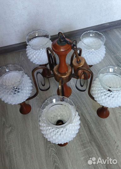 Люстра потолочная винтаж Югославия