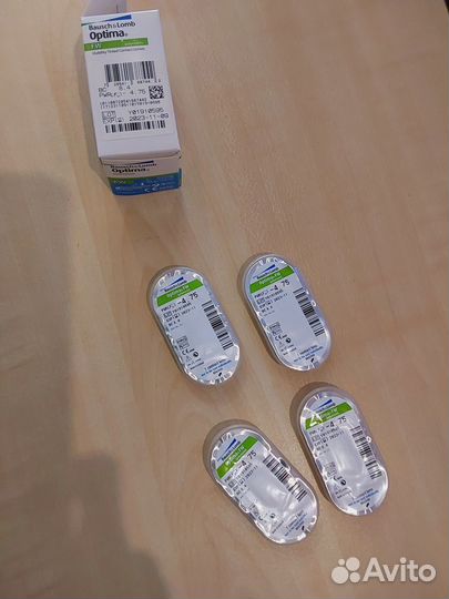 Линзы контактные Optima -4.75
