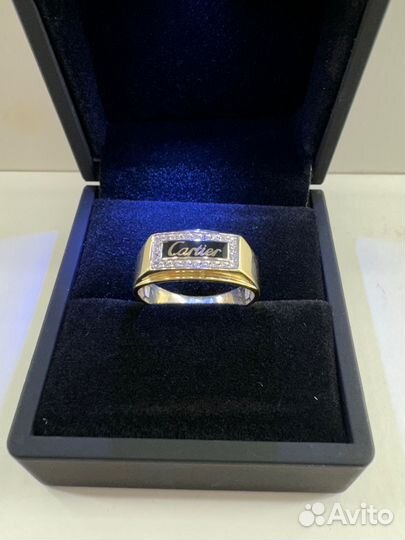 Золотое кольцо cartier