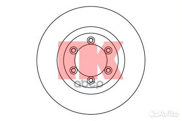 Диск тормозной ssang yong rexton 02- передний в