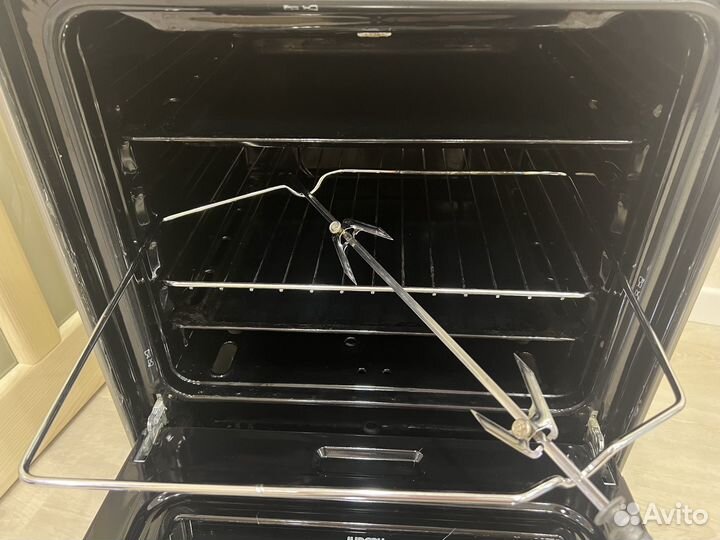 Газовая плита indesit (нерж,поджиг, электровертел)