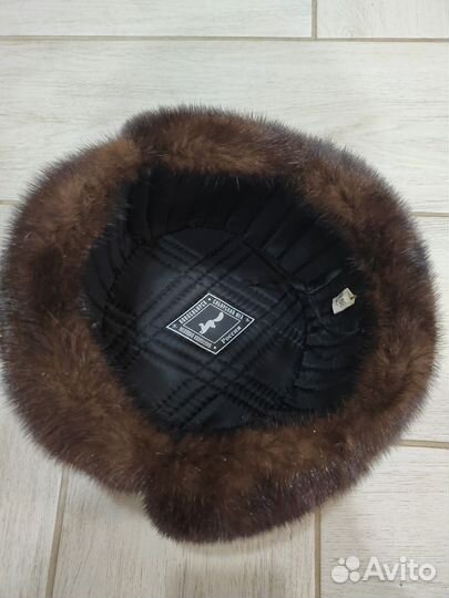Норковая шапка мужская