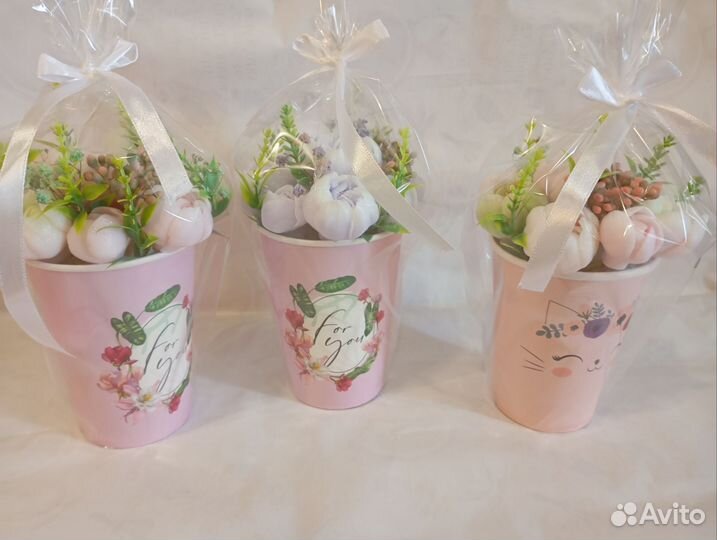 Букет цветов из мыла