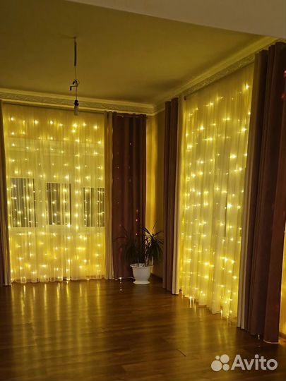 Гирлянда занавес