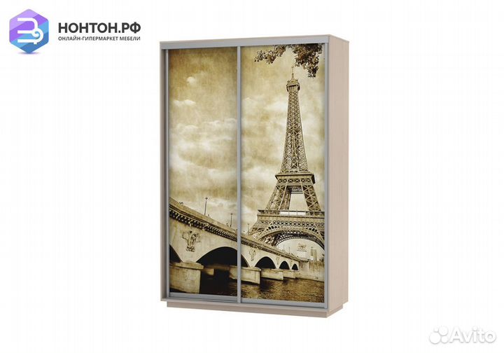 Шкаф-купе Нонтон Хит дуб молочный / Париж