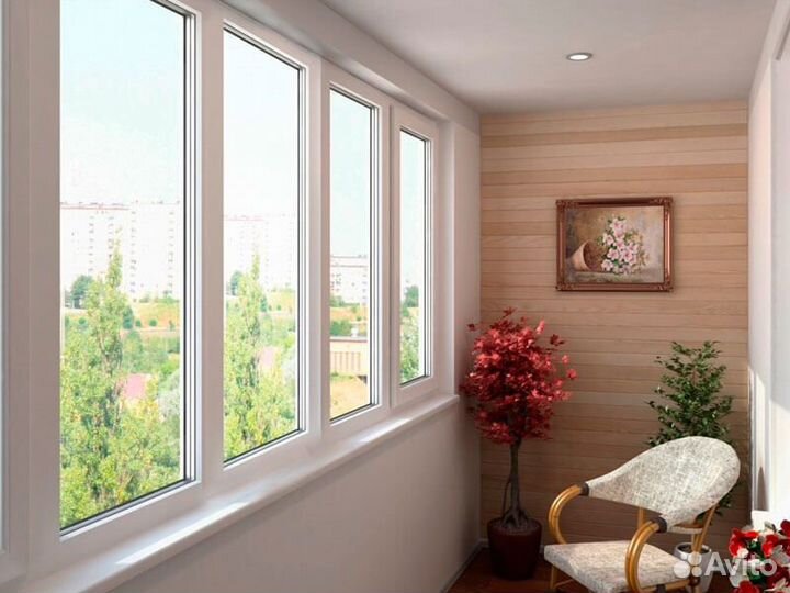 Прямой балкон, 3000х1500 мм