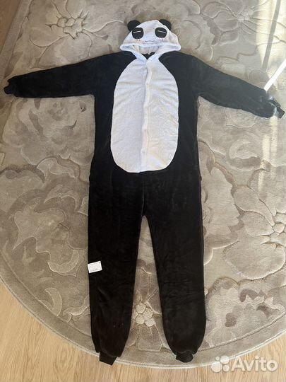 Кигуруми панда черный