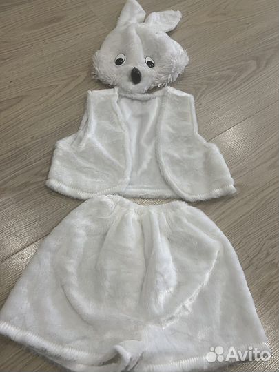Новогодний костюм зайчика 98
