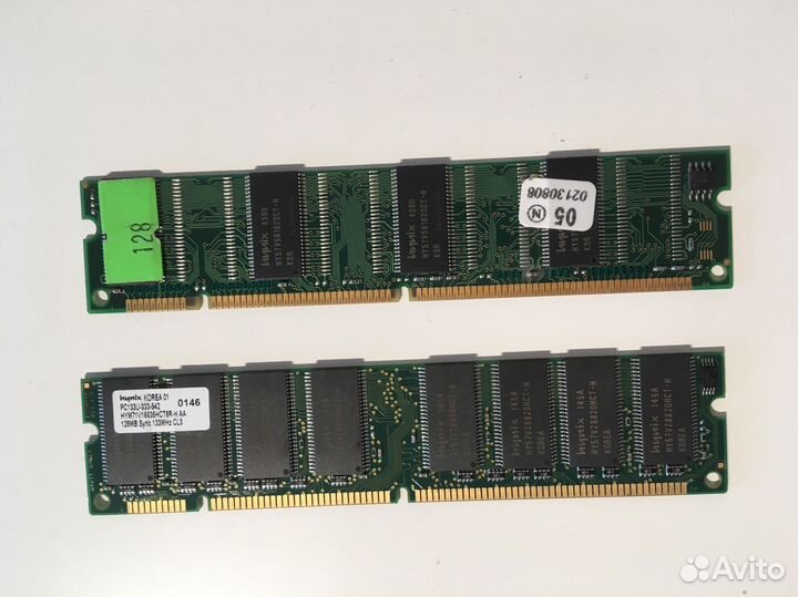 Оперативная память sdram 128 Мб (Hynix, Corsair)