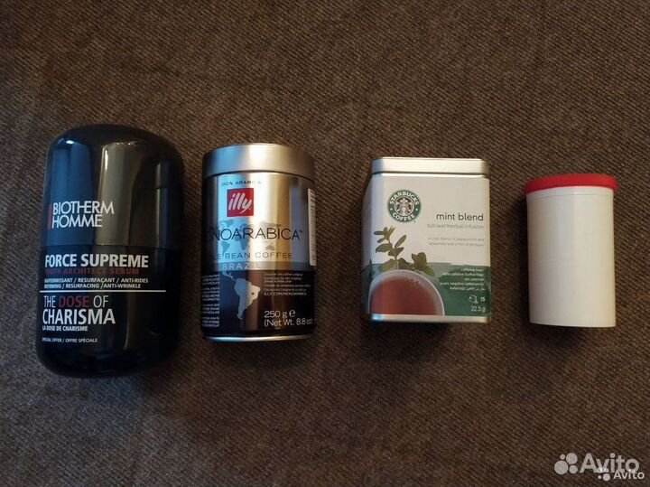 Банки от кофе, чая