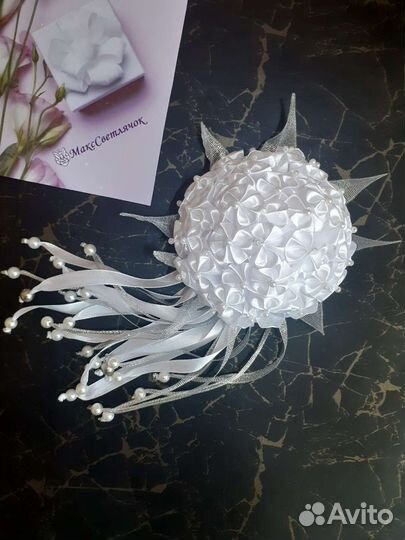 Школьные белые банты 1 сентября первоклашка