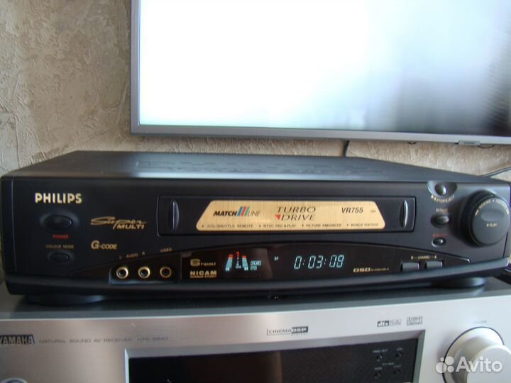 Видеомагнитофон philips vr 755 55 hi fi vhs