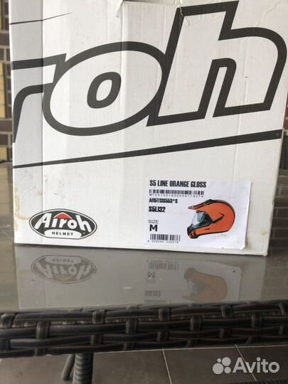 Продам мото-шлем Airoh s5 line orange gloss