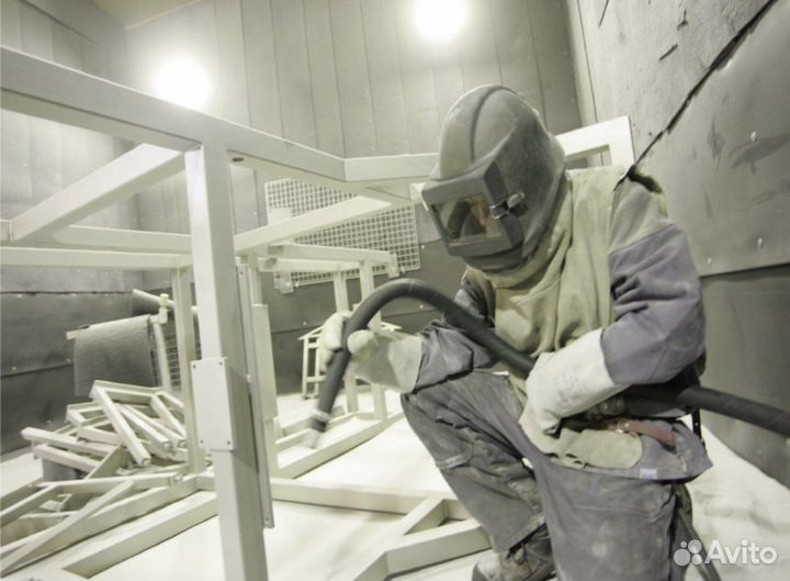 Пескоструйная обработка металла