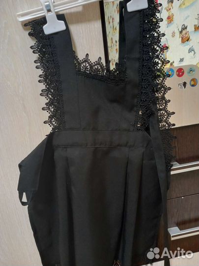 Школьный фартук черный