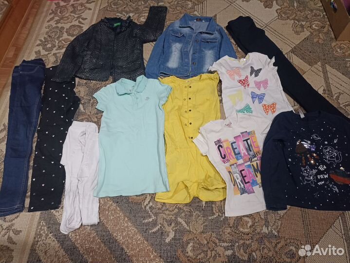Вещи пакетом на девочку 122 128