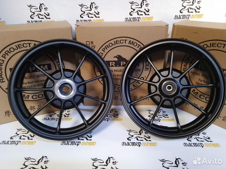 Литые Диски на Honda Dio барабан Чёрные