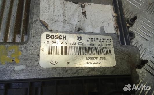 Блок управления двс renault megane 2 (1FR07PC01)