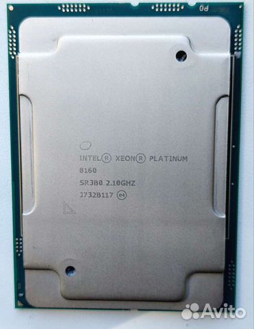 Xeon Platinum 8160 24 ядер 2.1-3.7Ghz 33mb 150w
