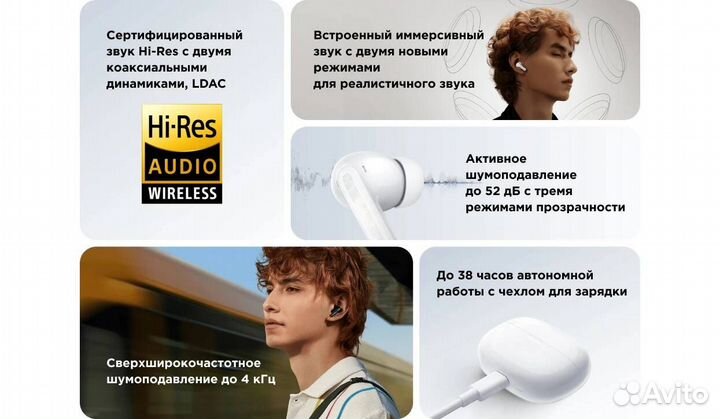 TWS Bluetooth гарнитура Xiaomi Redmi Buds 5 Pro