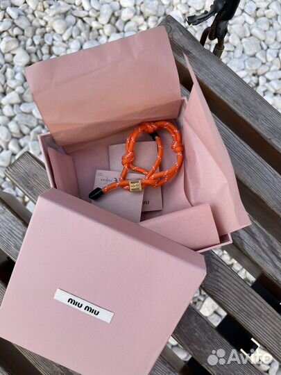 Браслет miu miu шнурок