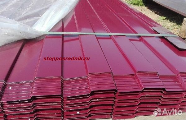 Профнастил С8А 0,45 PE RAL 3005 красное вино