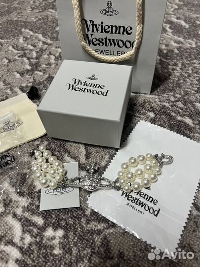 Жемчужный браслет Vivienne Westwood silver