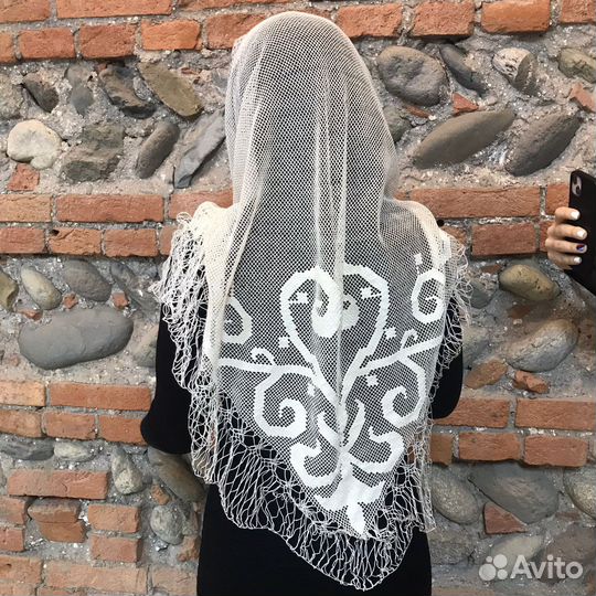 Старинный Осетинский Шелковый платок